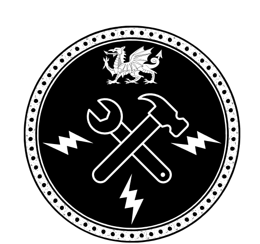 welsh handyman logo inverted